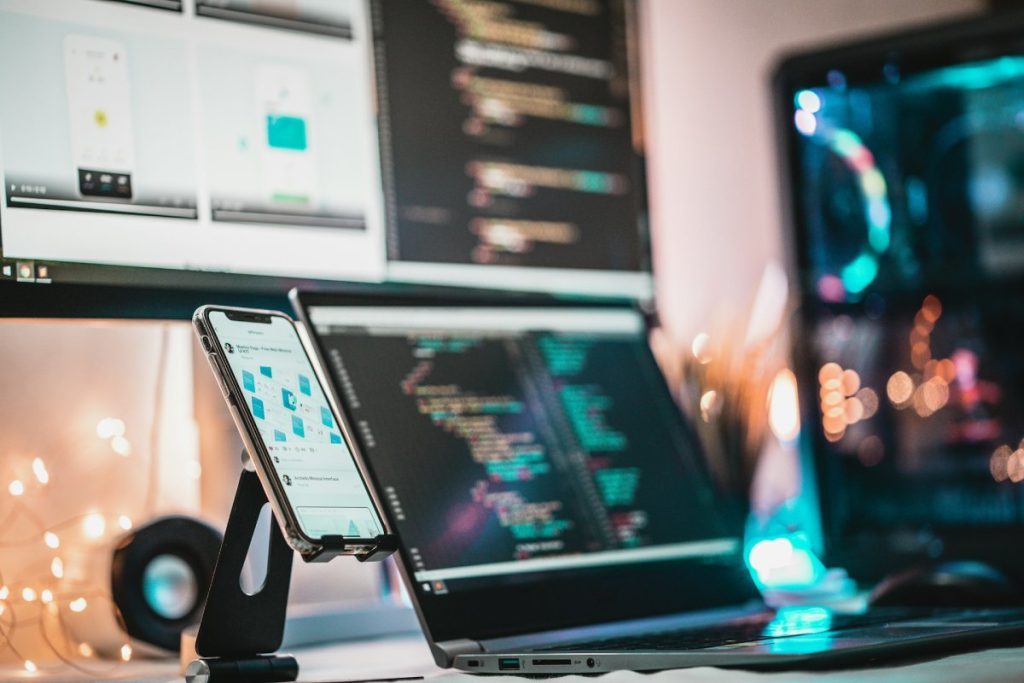 Communication between several devices - a smartphone, a laptop, and a computer